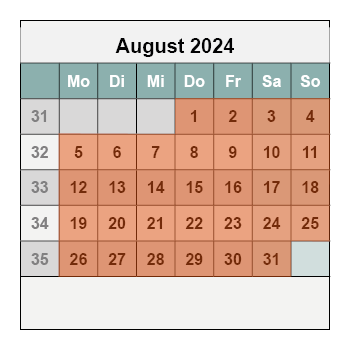 Kalender September 2024